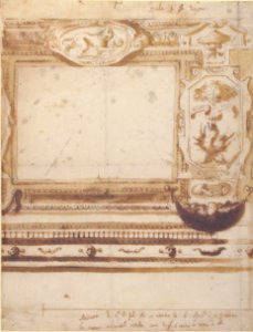 Design for a Wall Decoration with the Coat of Arms of the Borghese Family. MET 66.703