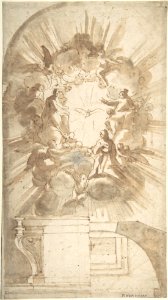 Design for an Altar with a Celestial Subject Above MET DP802024