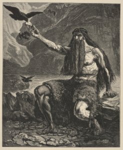 Elijah Fed By Ravens (Dalziels' Bible Gallery) MET DP835818