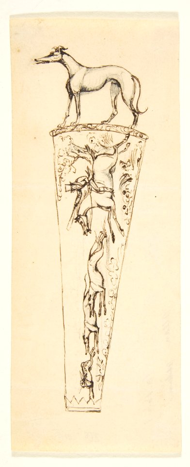 Design for a Vessel with Hunting Scenes MET DP812969