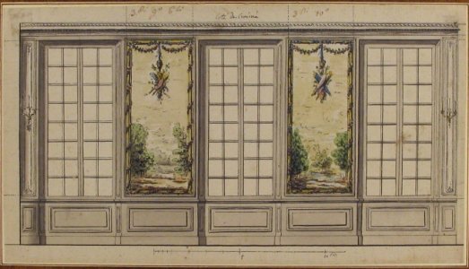Design for a Windowed Wall with Decorative Panels MET 1982.1116.2