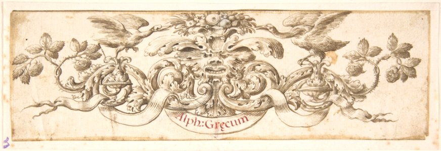 Design for a Vignette Accompanying a Publication on the Greek Alphabet MET DP802660