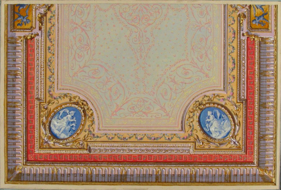 Design for Bedroom Ceiling, Hôtel Hope MET 67.827.110