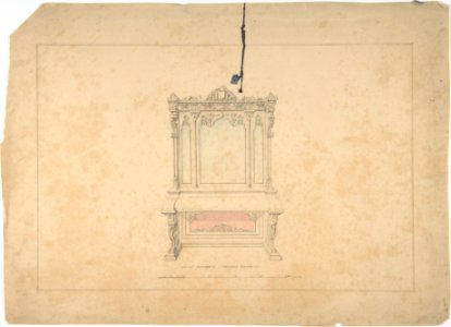 Design for Cabinet Pianoforte, François Premier Style MET DP805754