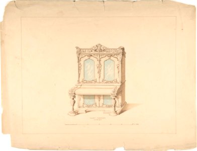 Design for Cabinet Pianoforte, Arabesque Style MET DP805876