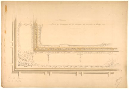 Design for ceiling decoration in the residence of the Duc de Massa on the rue la Boétie, Paris MET DP811586