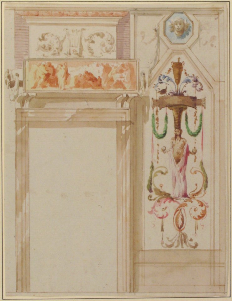 Design for a Wall Decorated with Grotesque MET 67.707.1