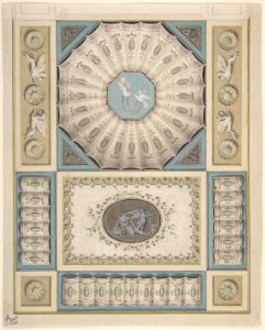 Design for Ceiling Decoration in Neoclassical Style MET DP803187