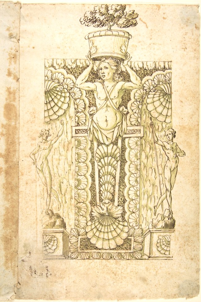 Design for a Wall Fountain MET DP803515