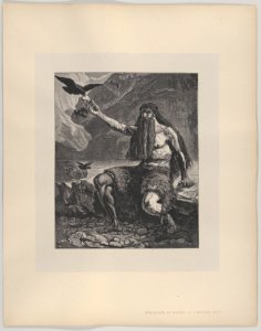 Elijah Fed By Ravens (Dalziels' Bible Gallery) MET DP835893