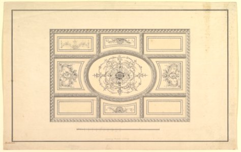 Design for Ceiling at Kirtlington Park, Oxfordshire MET DP821069