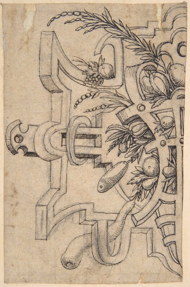 Design for a Vignette in Strap-Work MET DP801698