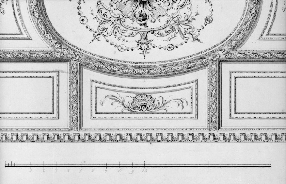 Design for Ceiling at Kirtlington Park, Oxfordshire MET MM26680