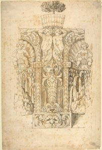 Design for a Wall Fountain MET DP803526