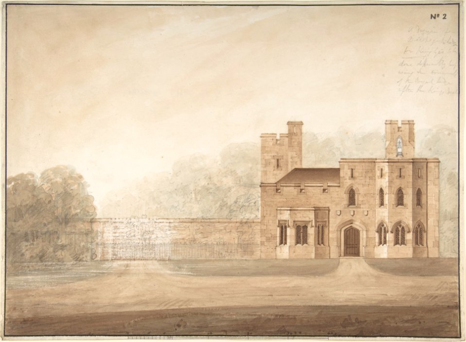 Design for Bishopsgate Lodge, at Windsor Castle, Berkshire MET DP805295
