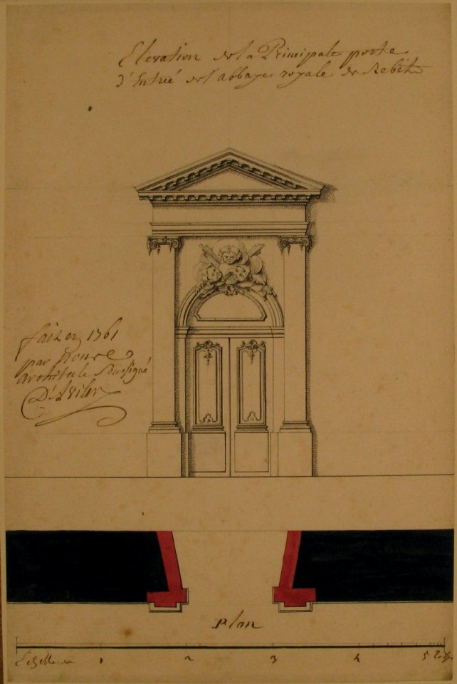 Design for an Elevation of a Gateway, Abbey at Rebais (Seine et Marne) MET 1970.736.9