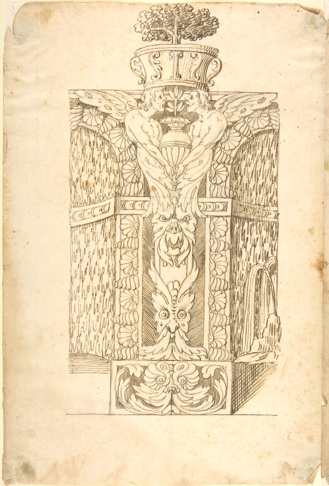 Design for a Wall Fountain MET DP803524