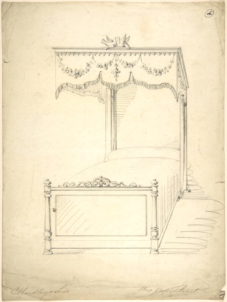 Design for Bed with Canopy MET DP804484