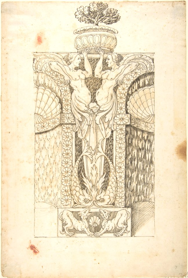 Design for a Wall Fountain MET DP803527