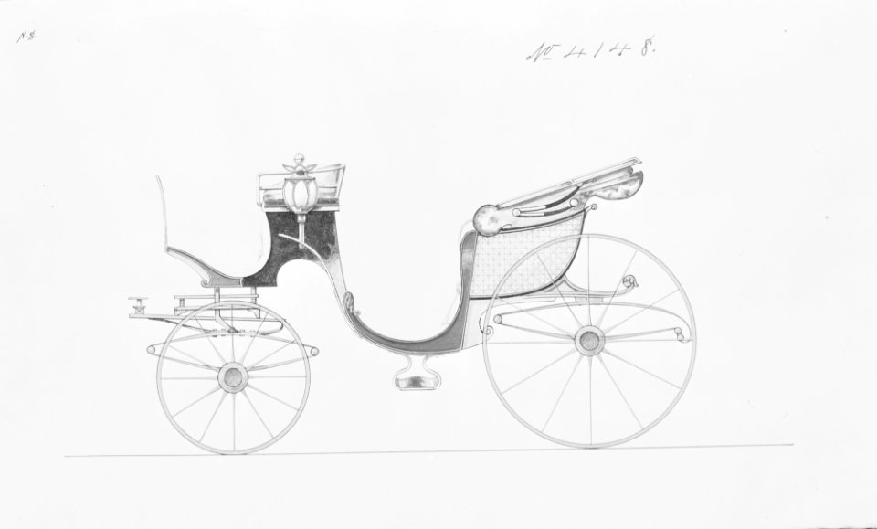 Design for Cabriolet or Victoria, no. 4148 MET MM9316