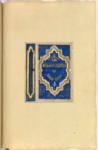 Design for Bookcover, Sir Roland Ashton, by Lady Long MET DP827471