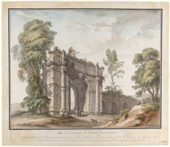 Design for a Triumphal Arch for the Gardens at Chateau d'Enghien, Belgium Met DP886983