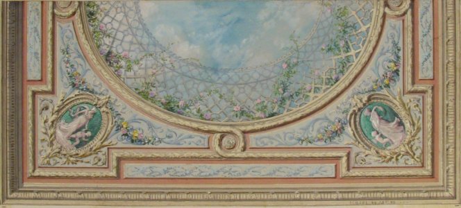 Design for Ceiling, Bedroom of Mme de Marconnoy MET 67.827.60
