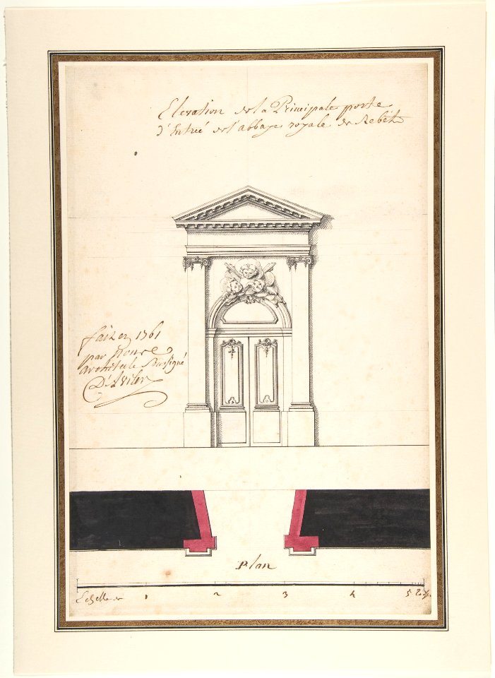 Design for an Elevation of a Gateway, Abbey at Rebais (Seine et Marne) MET DP805017
