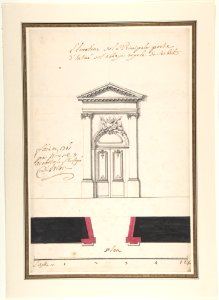 Design for an Elevation of a Gateway, Abbey at Rebais (Seine et Marne) MET DP805017