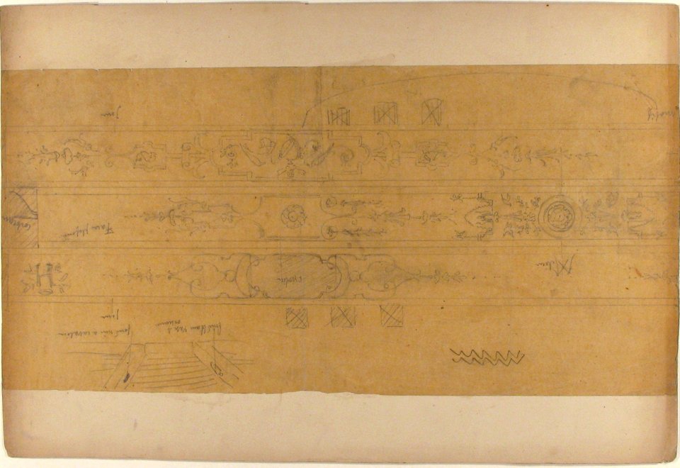 Design for Ceiling Decorations, Fontainebleau MET 67.827.128