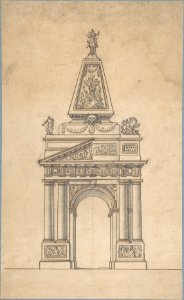 Design for a Triumphal Arch MET DP808975