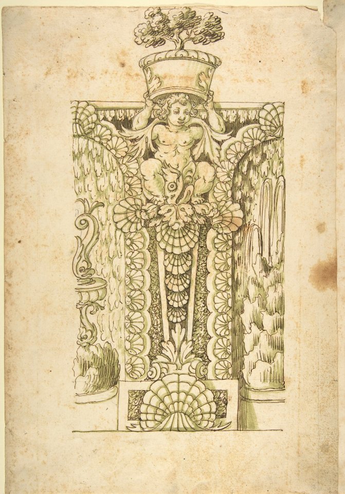 Design for a Wall Fountain MET DP803513