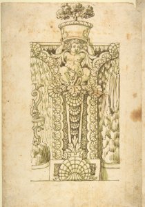 Design for a Wall Fountain MET DP803513