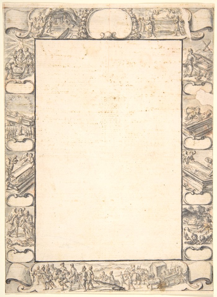 Design for Border with Religious Scenes MET DP802739