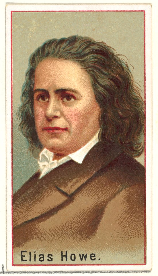 Elias Howe, printer's sample for the World's Inventors souvenir album (A25) for Allen & Ginter Cigarettes MET DP838835