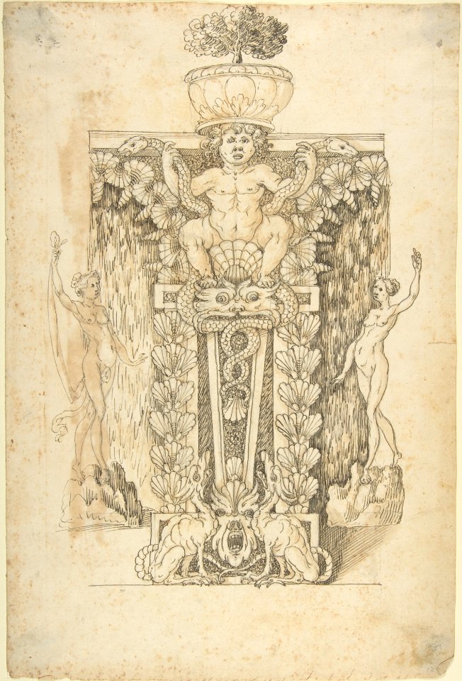 Design for a Wall Fountain MET DP803520