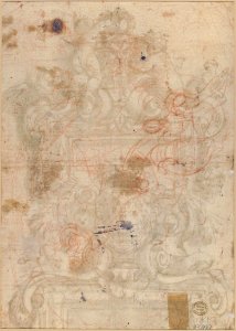 Design for an Overdoor Decoration (recto); Rinceaux (verso) MET 67.95.9 VERSO