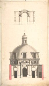 Elevation of the Amphitheatre and Entrance Gate of the Collège des Chirurgies, Paris MET DP808113