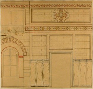 Elevation of a wall decorated with the dove of the holy ghost MET 67.827.197