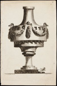 Design for a vase decorated with garlands MET DP102713