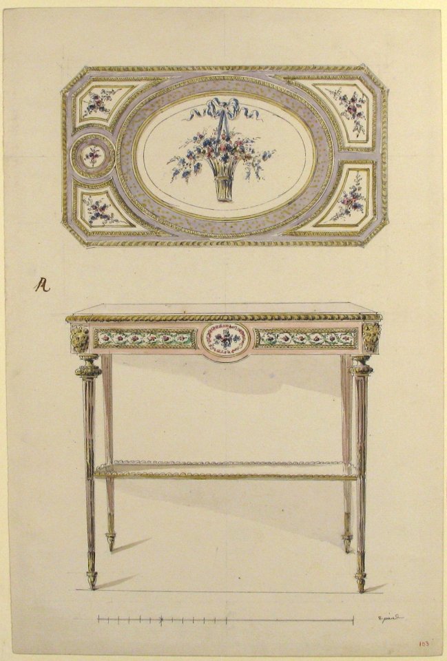 Design for a Table MET 59.611.9