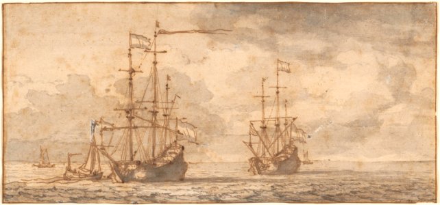 Dutch Ships at Anchor MET DP162993