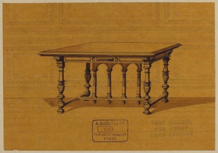 Design for a Table MET 62.600.619