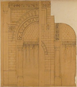 Elevation of a wall design, possibly for a chapel MET 67.827.198