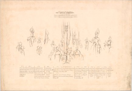 Descriptive Key to- The Gothic Armoury, 3 Grosvenor Street, London MET DP243046