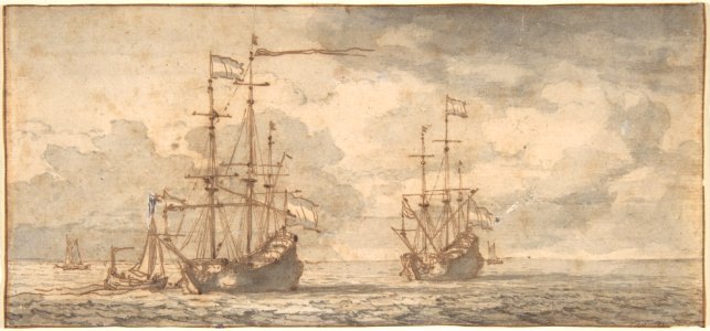 Dutch Ships at Anchor MET DP800763