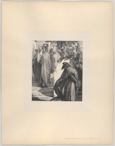 Eliezer and Rebekah (Dalziels' Bible Gallery) MET DP835857