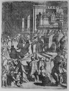 Descrizione del regale apparato per le nozze della serenissima madama Cristina di Loreno moglie del serenissimo don Ferdinando Medici III Gran Duca di Toscana MET MM7888