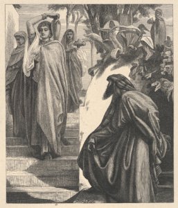 Eliezer and Rebekah (Dalziels' Bible Gallery) MET DP835808