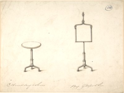 Design for a Standing Frame and End Table MET DP804460